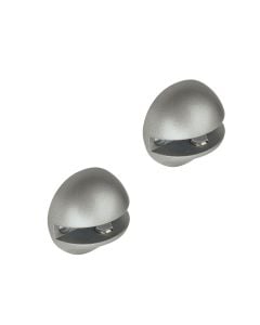 Blister 2 fixed shelf supports, zamak, 3/6mm, matt chrome coated