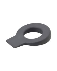 Doorstopper "lock" - rubber - 64x82x15mm - anthracite