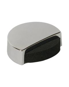 Doorstopper - abs - 47x44x16mm - polished chrome