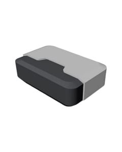 Doorstopper - rubber - 60x39x22mm - aluminium