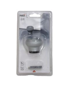 Doorstopper - rubber - 44x44x36mm - aluminium/anthracite