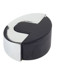 Doorstopper - steel - 49x45x26mm - bright inox