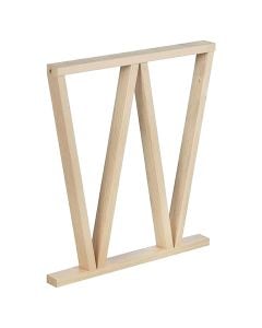 Wooden legs for dining table, 2 different positions