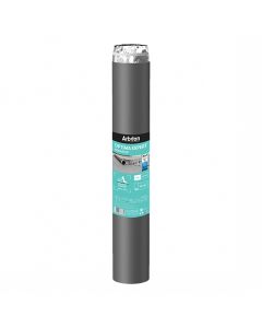Underlay for lamiate and wood, PEHD + PET foil+ overlap, 10x1x2mm, 1-pack=10m²
