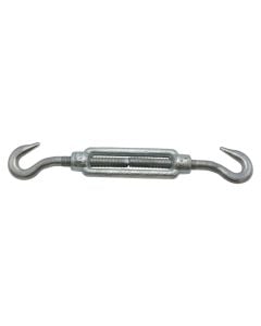Turnbuckle din 1480 electro galvanized hook / hook, 12mm, 1/2mm