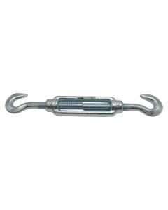 Turnbuckle din 1480 electro galvanized hook / hook, 14mm, 9/16mm