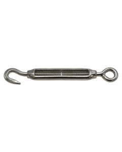 Turnbuckle din 1480 inox aisi 316 eye / hook, 5mm, 3/16mm