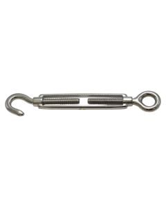 Turnbuckle din 1480 inox aisi 316 eye / hook, 8mm, 5/16mm