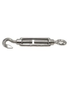 Turnbuckle din 1480 inox aisi 316 eye / hook, 12mm, 1/2mm