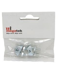 Wire rope clip din 741 electro galvanized, 3mm, 20x21mm
