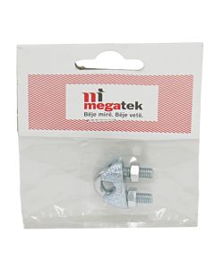 Wire rope clip din 741 electro galvanized, 6mm, 28x26mm