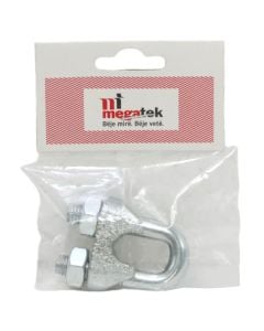 Wire rope clip din 741 electro galvanized, 12mm, 55x44mm
