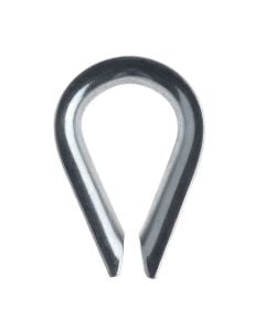 Thimble stainless steel, 3mm, 24x16x9,5mm