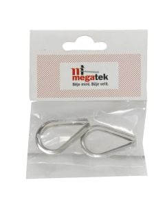 Thimble stainless steel, 6mm, 40x27x17mm
