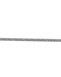 Steel wire rope D5mm, aisi 316 / A4 DIN 3053 stainless steel