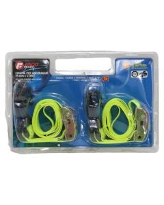 Tie-down straps: 100% polyester professional line