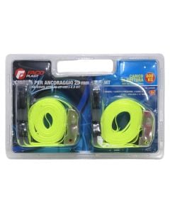 Tie-down straps: 100% polyester professional line