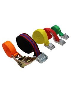 Tie-down straps: 100% polyester professional line