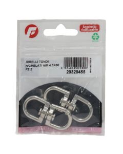 Nickel finishing round swivel