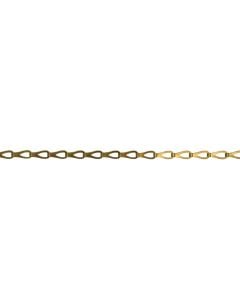Decorative chain, chandelier bronzed Ø0.3mm, reel 25ml