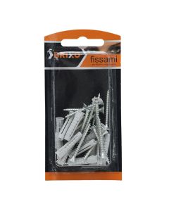 Plug nylon + screws Ø 6 mm 15pc/pack