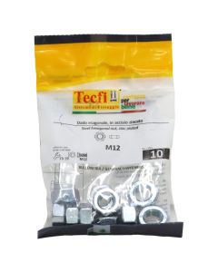 Hexagonal nut, cl. 6, zinc plated DIN 934 , M12mm, Bag 10