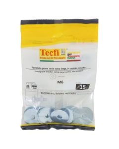 Plain washer extra-large series, zinc plated, M6x24x2mm, Bag 15