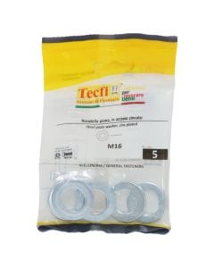 Plain washer normal series, zinc plated, M16x30x3mm, Bag 5
