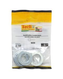 Plain washer normal series, zinc plated, M20x37x3mm, Bag 5