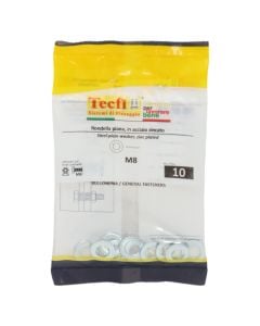 Plain washer normal series, zinc plated, M8x17x1,6mm, Bag 10