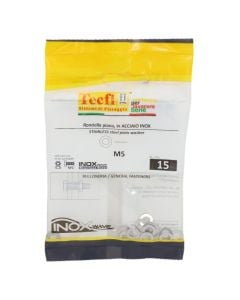 Plain washer normal series, A2 S/S, M5x10x1mm, Bag 15