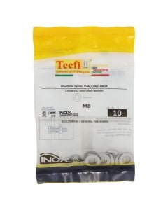 Plain washer normal series, A2 S/S, M8x16x1,6mm, Bag 10