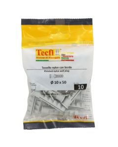 Rimmed Nylon anchor, Ø10x50mm, Bag 10