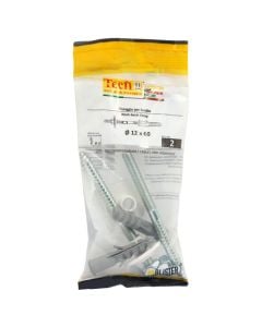 Wash-basin fixing, 2 sets bag, M10x120(Ø12x60)mm, Bag 2