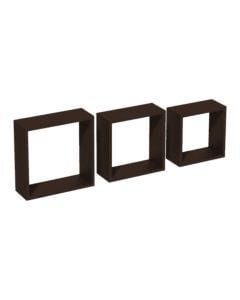 Set of shelves wenge (square)