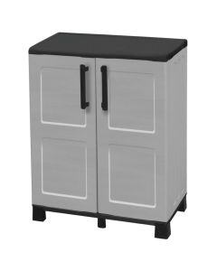 Plastic cabinets with 2 doors, 1 adjustable shelves, L 680 x P370 x H 900 mm.