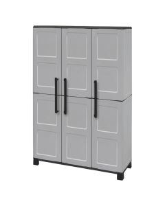 Plastic cabinets with 3 doors, 3 adjustable shelves, L 1020 x P370 x H 1690 mm.