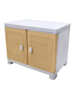 Plastic cabinet, with two doors, L70 × W44× H54 cm