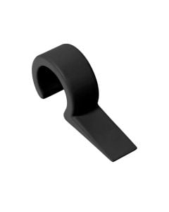 Doorstopper - Rubber - 92x24x43mm - black matt