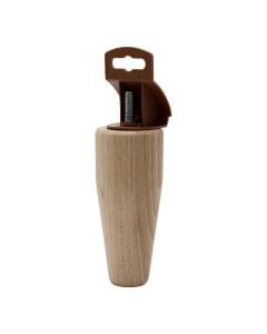 Leg - wood - D50 x 120mm - Natural beech