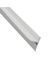 Profile L-shaped, PVC white, 20 x 2500 mm