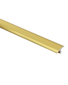Profile ending, Aluminium gold polish, 4.5 x 2700 mm