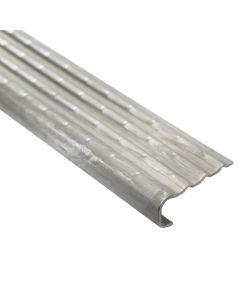 Profile ending with adhesive, Stainless Steel, 10 x 2700 mm