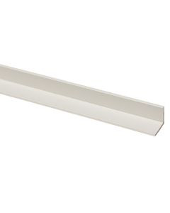 Profile L-shaped, PVC white, 10 x 10 mm , 2000 mm