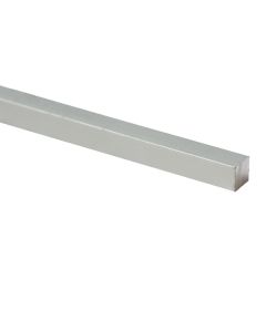 Profile full square, Aluminium silver, 8 x 8 mm , 2000 mm