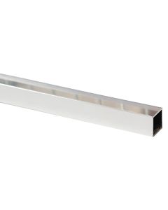 Profile empty square, Aluminium chrome plolish, 15 x 15 mm , 2000 mm