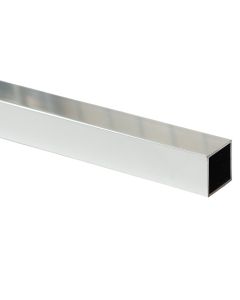 Profile empty square, Aluminium chrome plolish, 20 x 20 mm , 2000 mm