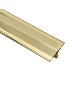 Profile T-shaped, Aluminium polished brass, 20 x 9 mm , 900 mm