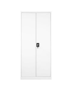 Metal filing cabinet, with 2 doors, 4 shelves, RAL 7035, H1850 x W850 x D390