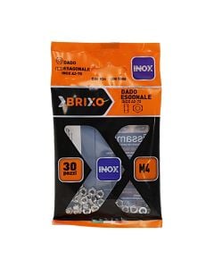 Hexagonal nut Stainless Steel, Brixo, M4